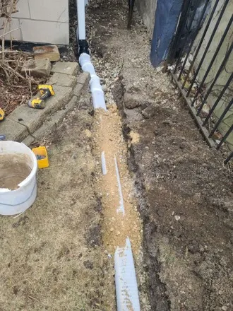 Foundation drain tile installation, South Loop Chicago — photo 9