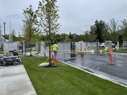 White Temple Glenview perimeter pillar restoration — photo 17