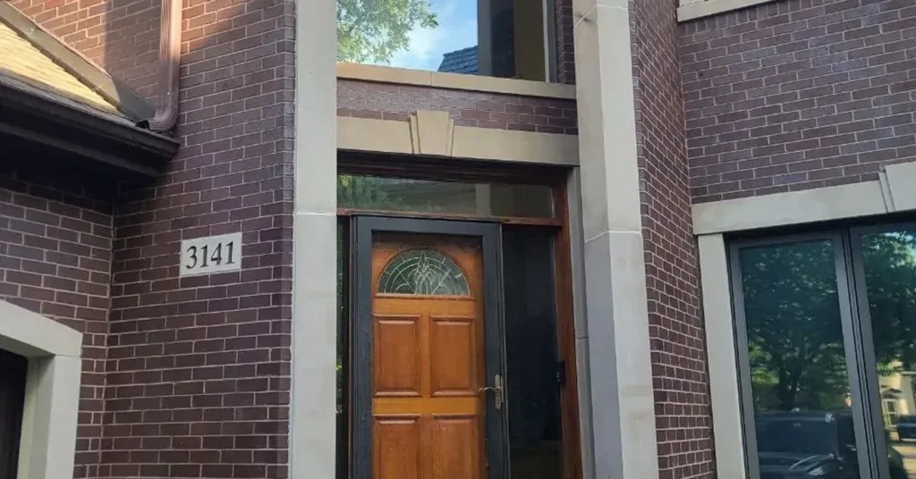 Masonry in a Brown Brick House