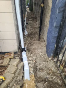 Foundation drain tile installation, South Loop Chicago — photo 12