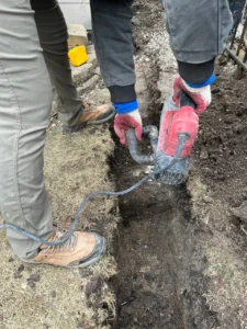 Foundation drain tile installation, South Loop Chicago — photo 3