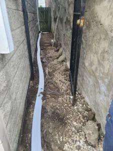 Foundation drain tile installation, South Loop Chicago — photo 5
