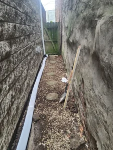 Foundation drain tile installation, South Loop Chicago — photo 6