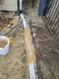 Foundation drain tile installation, South Loop Chicago — photo 9