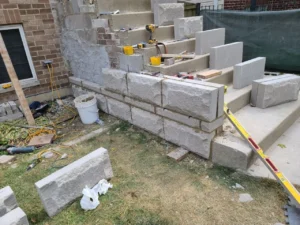 South Loop front steps limestone rebuild, Chicago — photo 19