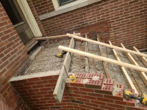 South Loop front steps limestone rebuild, Chicago — photo 8