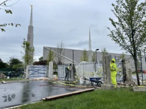 White Temple Glenview perimeter pillar restoration — photo 18