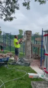 Video: White Temple Glenview perimeter pillar restoration