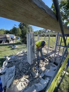 White Temple Glenview perimeter pillar restoration — photo 7
